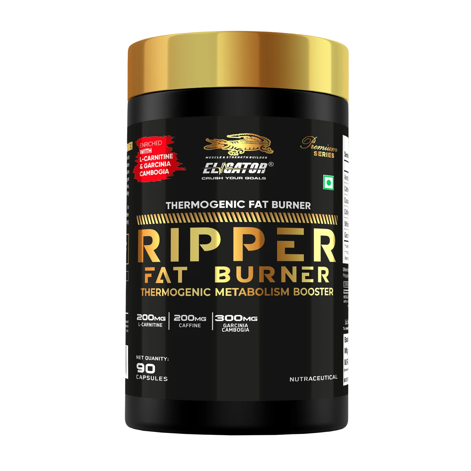 Eligator Ripper Fat Burner - 90 Tablets (30 Servings) VendorEligator Nutrition